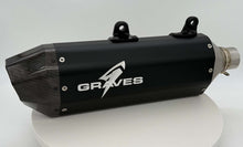Load image into Gallery viewer, GRAVES MOTORSPORTS STAINLESS SLIP-ON W/ CARBON END CAP | 24+ KTM/HQV/GG