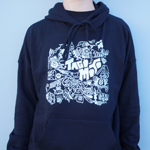 Load image into Gallery viewer, BLACK + WHITE MAGIC BY WOTTO | TACO MOTO CO. DROP SHOULDER HOODIE