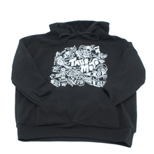 Load image into Gallery viewer, BLACK + WHITE MAGIC BY WOTTO | TACO MOTO CO. DROP SHOULDER HOODIE
