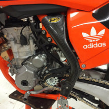 Load image into Gallery viewer, P3 CARBON FIBER FRAME GUARDS | 2017-23 KTM / HUSQ 125-501