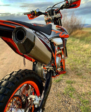 Load image into Gallery viewer, GRAVES MOTORSPORTS TITANIUM SLIP-ON W/ CARBON END CAP | 2020-23 KTM/HQV EXCF, FE