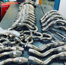 Load image into Gallery viewer, FMF FULL SYSTEM ANODIZED TITANIUM/STAINLESS/CARBON | KTM/HQV