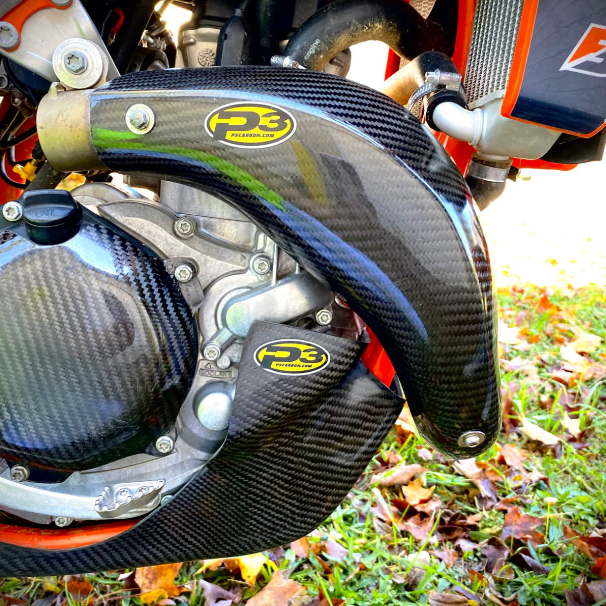 ktm itero cross schutzblech P3 CARBON HEAT SHEILD MAXCOVERAGE KTM & Husqvarna 450 | 2023