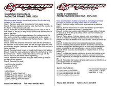 Load image into Gallery viewer, EMPEROR RACING RADIATOR FRAME AND GRILL | HONDA CRF 450
