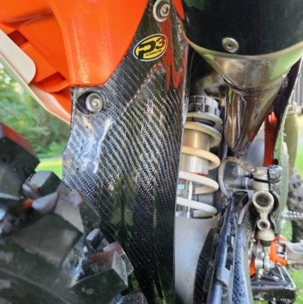 P3 CARBON FIBER MUD FLAP | 2024 KTM/HUSKY/GASGAS