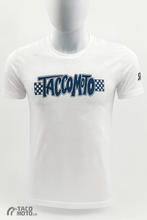 Load image into Gallery viewer, TACO MOTO CO. CHECKERED FLAG "SEND IT" T-SHIRT