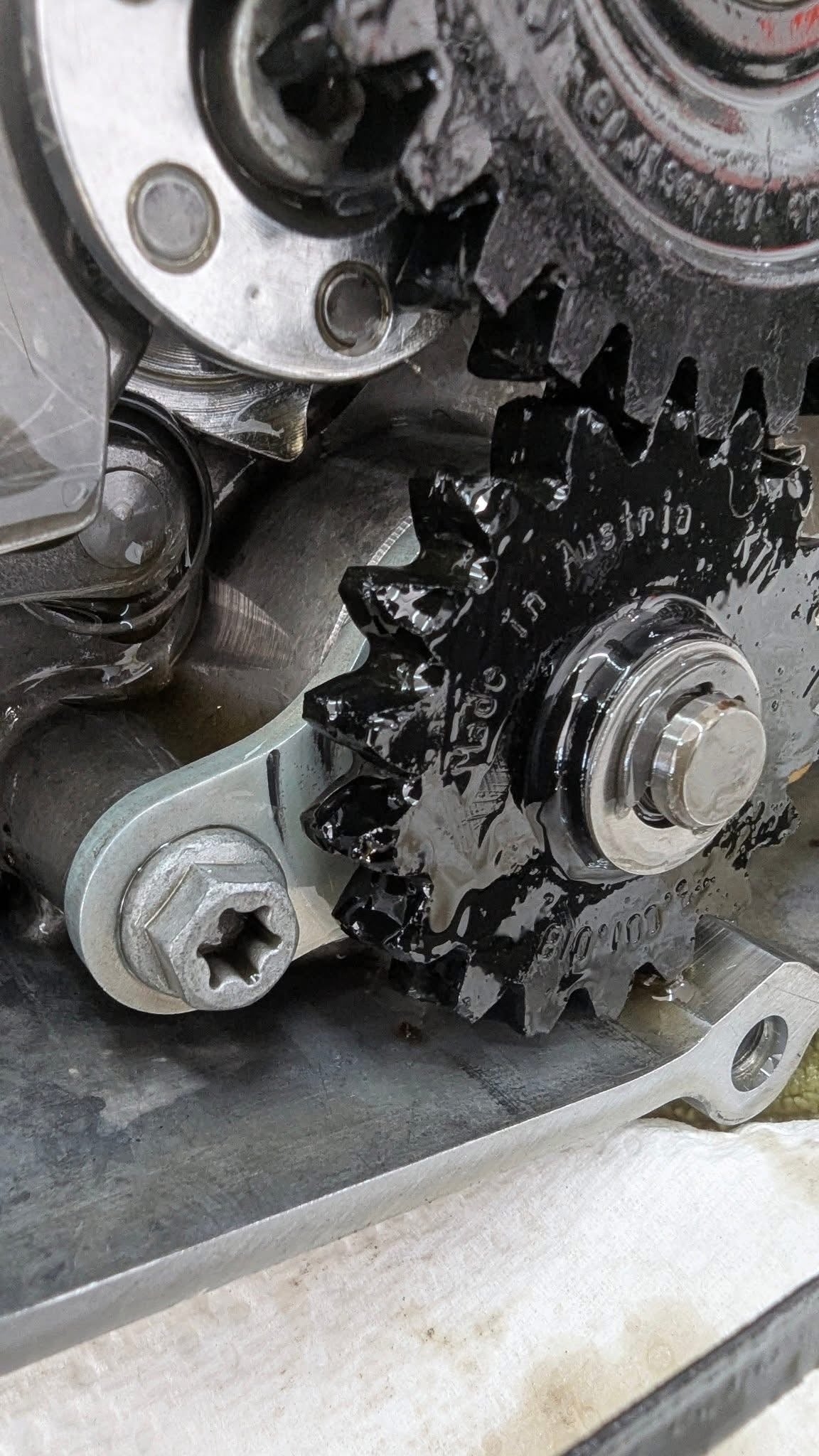 oil pump gears STEEL OIL PUMP GEARS FOR 250/350 AUSTRIAN DIRTBIKES