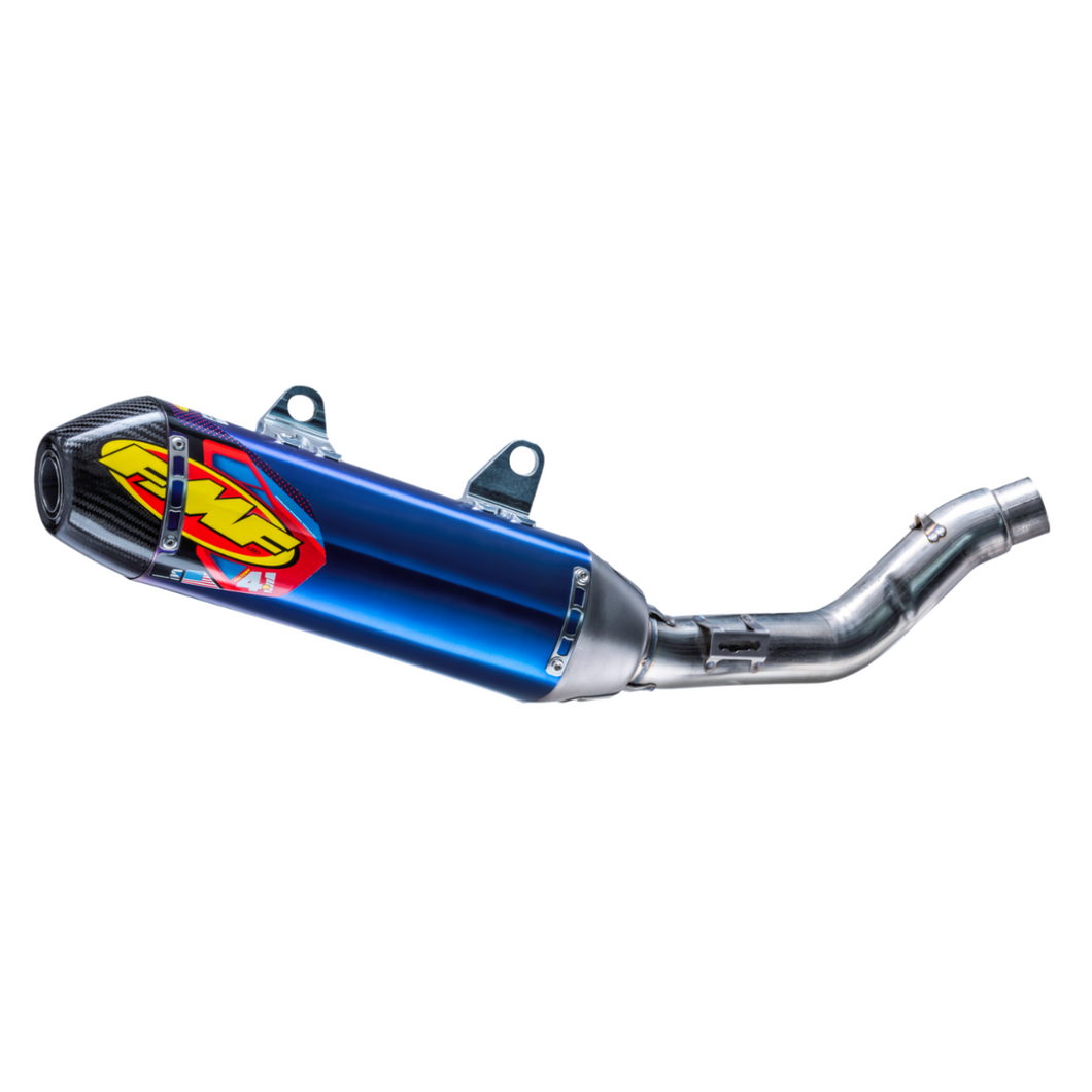 FMF FACTORY 4.1 RCT TITANIUM BLUE ANODIZED SLIP-ON W/CARBON CAP | 19+ HONDA CRF 450 RL, L, X  041587