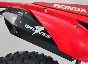 GRAVES MOTORSPORTS TITANIUM SLIP-ON W/ CARBON END CAP | 19+ HONDA CRF450L/RL/X