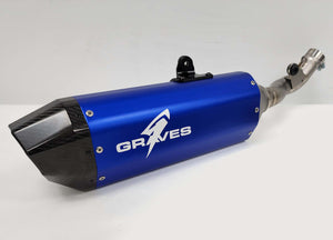 GRAVES MOTORSPORTS TITANIUM SLIP-ON W/ CARBON END CAP | 19+ HONDA CRF450L/RL/X