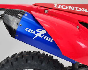 GRAVES MOTORSPORTS TITANIUM SLIP-ON W/ CARBON END CAP | 19+ HONDA CRF450L/RL/X