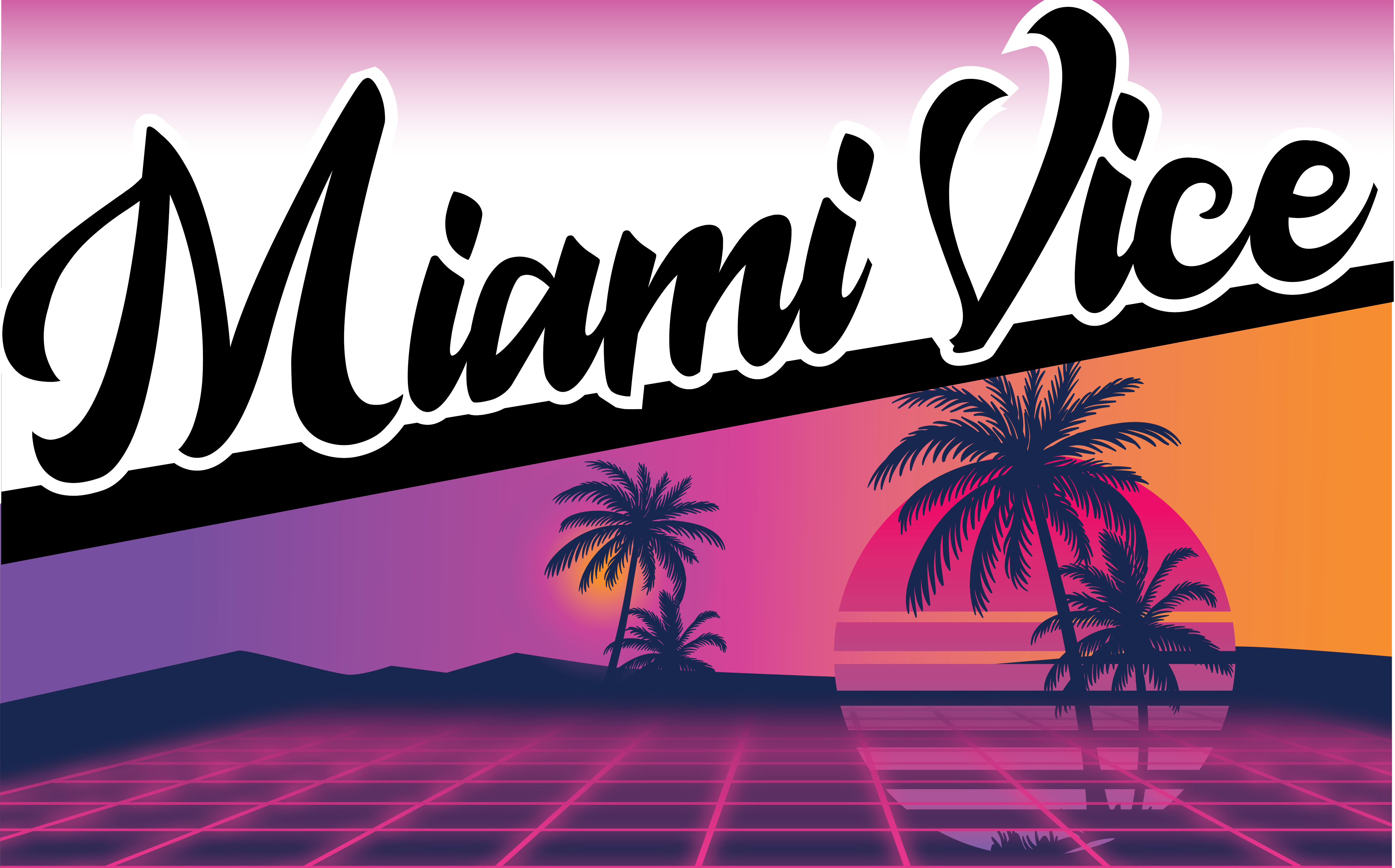 Miami Vice Racing Logo Miami Vice Logo Font