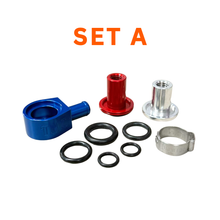 Load image into Gallery viewer, *ASSORTED COLOR SET* 90 Degree FUEL PUMP FITTING by TACO MOTO