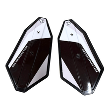 Load image into Gallery viewer, *OPEN BOX* REFLEX RACING PLASTIC SHIELDS (PAIR) WITH DECALS | BLACK MODERN