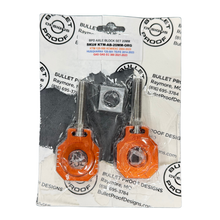 Load image into Gallery viewer, *OPEN BOX* BULLET PROOF DESIGNS 20MM AXLE BLOCK SET | ORANGE