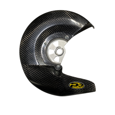 P3 CARBON FRONT BRAKE DISC GUARD KIT | 2004-20 HONDA CRF 250/450