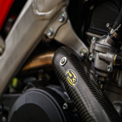 P3 CARBON HEAT SHIELD - MAX COVERAGE | 19+ YOSHIMURA/HONDA CRF 450X/450RL