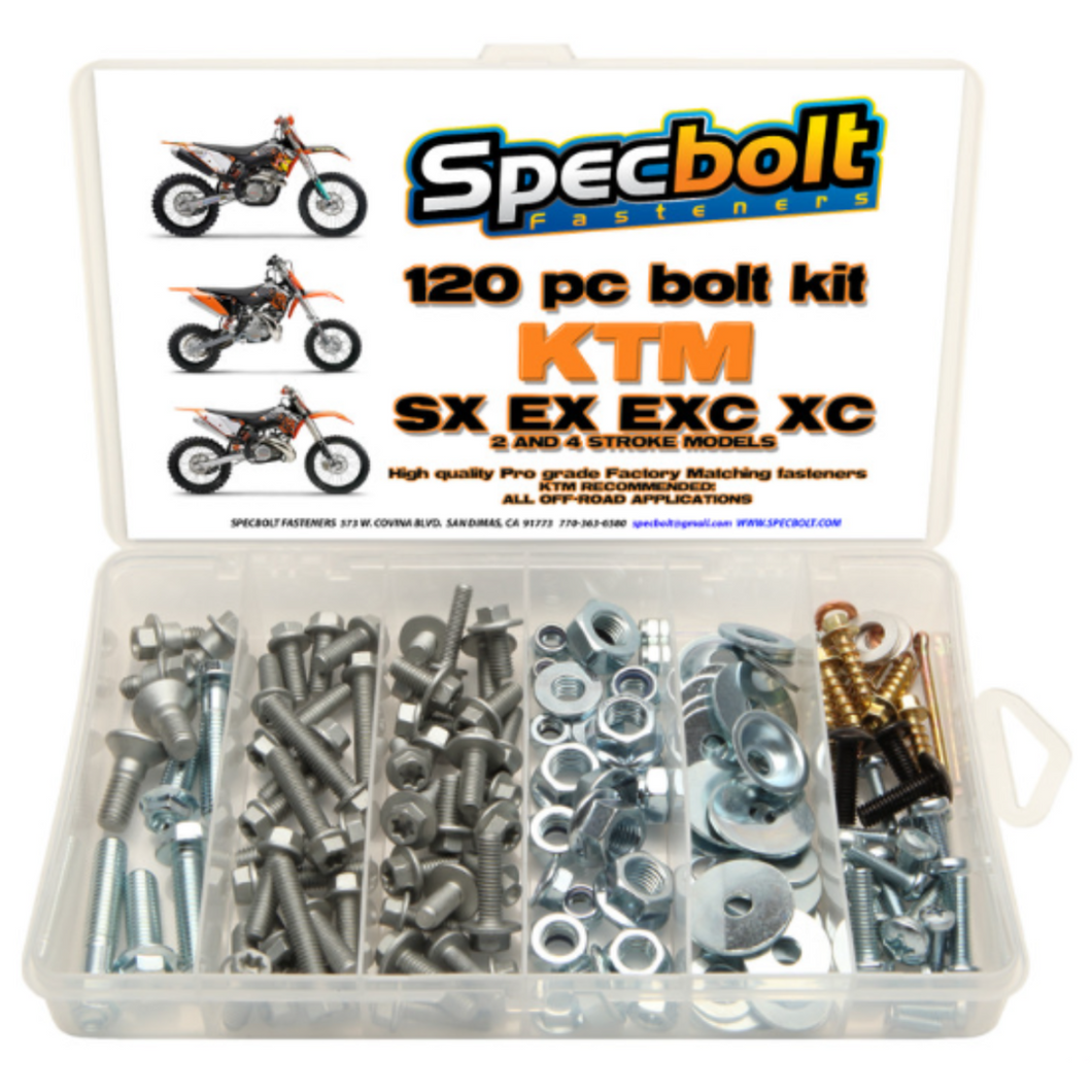SPECBOLT 120 PC BOLT KIT | KTM  2 & 4 STROKE BIKES