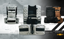 Load image into Gallery viewer, Detailed descriptions of each component of the packs, front and back.