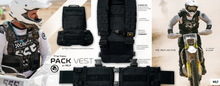 Load image into Gallery viewer, Images of the Pack Vest being worn and displayed with features described