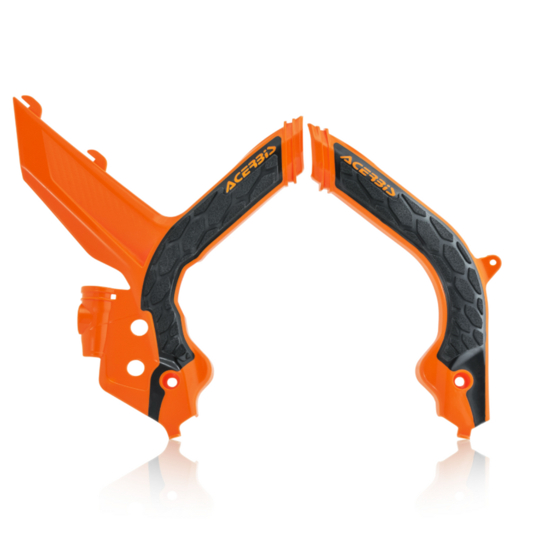 ACERBIS X-GRIP FRAME PROTECTOR | 2024 KTM EXC-F ORANGE/BLACK