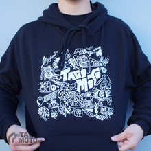 Load image into Gallery viewer, BLACK + WHITE MAGIC BY WOTTO | TACO MOTO CO. DROP SHOULDER HOODIE