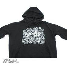 Load image into Gallery viewer, BLACK + WHITE MAGIC BY WOTTO | TACO MOTO CO. DROP SHOULDER HOODIE