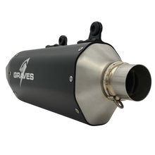 Load image into Gallery viewer, GRAVES MOTORSPORTS STAINLESS SLIP-ON W/ CARBON END CAP | 24+ KTM/HQV/GG