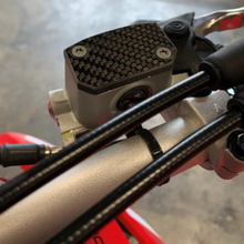 Load image into Gallery viewer, P3 CARBON BRAKE RESERVOIR CAPS | 2017-24 KTM/HUSQVARNA/GASGAS