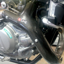 Load image into Gallery viewer, E LINE CARBON FIBER HEADER PIPE GUARD W O2 PROTECTION