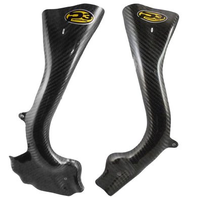 P3 CARBON FIBER FRAME GUARDS | 2017-23 KTM / HUSQ 125-501