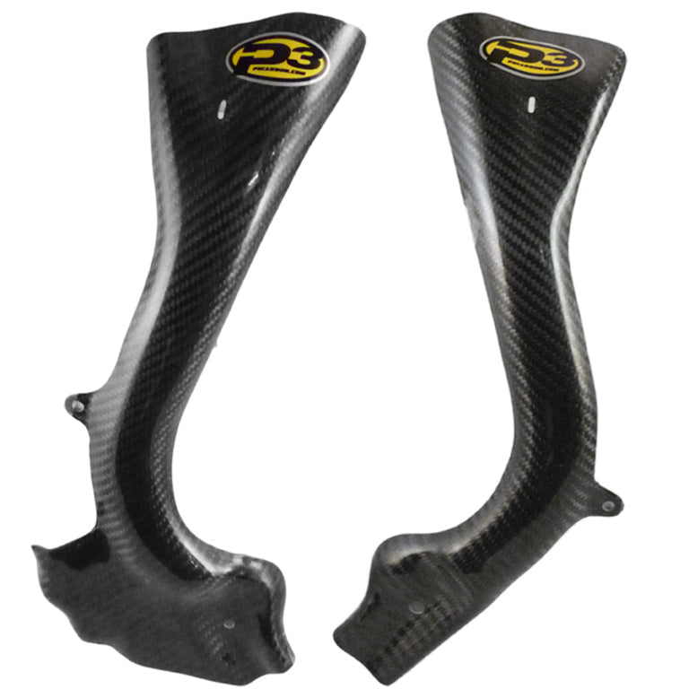 P3 CARBON FIBER FRAME GUARDS | 2017-23 KTM / HUSQ 125-501 – Taco