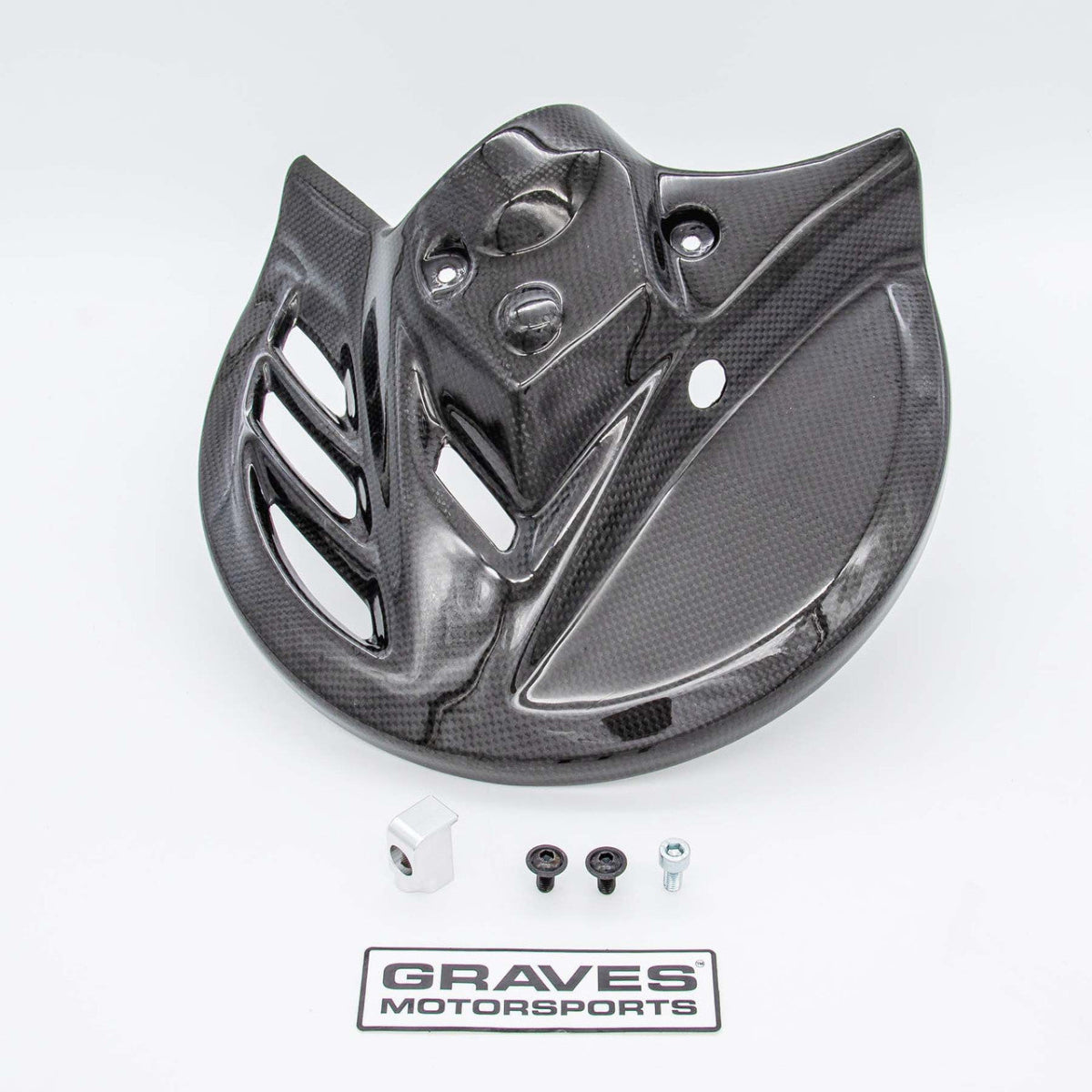 GRAVES MOTORSPORT FRONT BRAKE DISC CARBON COVER | HONDA CRF450L/RL