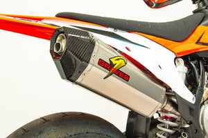 GRAVES MOTORSPORTS Titanium Slip-On w Carbon End Cap 20+ MX Bikes
