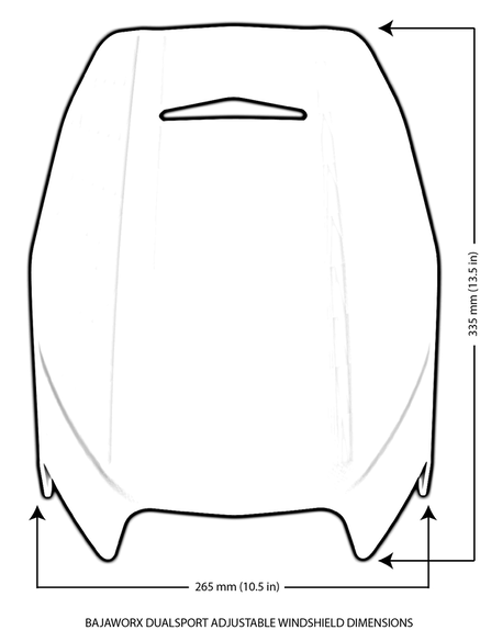 BAJAWORX ENDURO WINDSCREEN | HUSQVARNA FE 350/450/501 – Taco Moto Co.