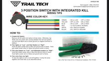 Load image into Gallery viewer, TRAIL TECH THREE POSITION ROCKER SWITCH