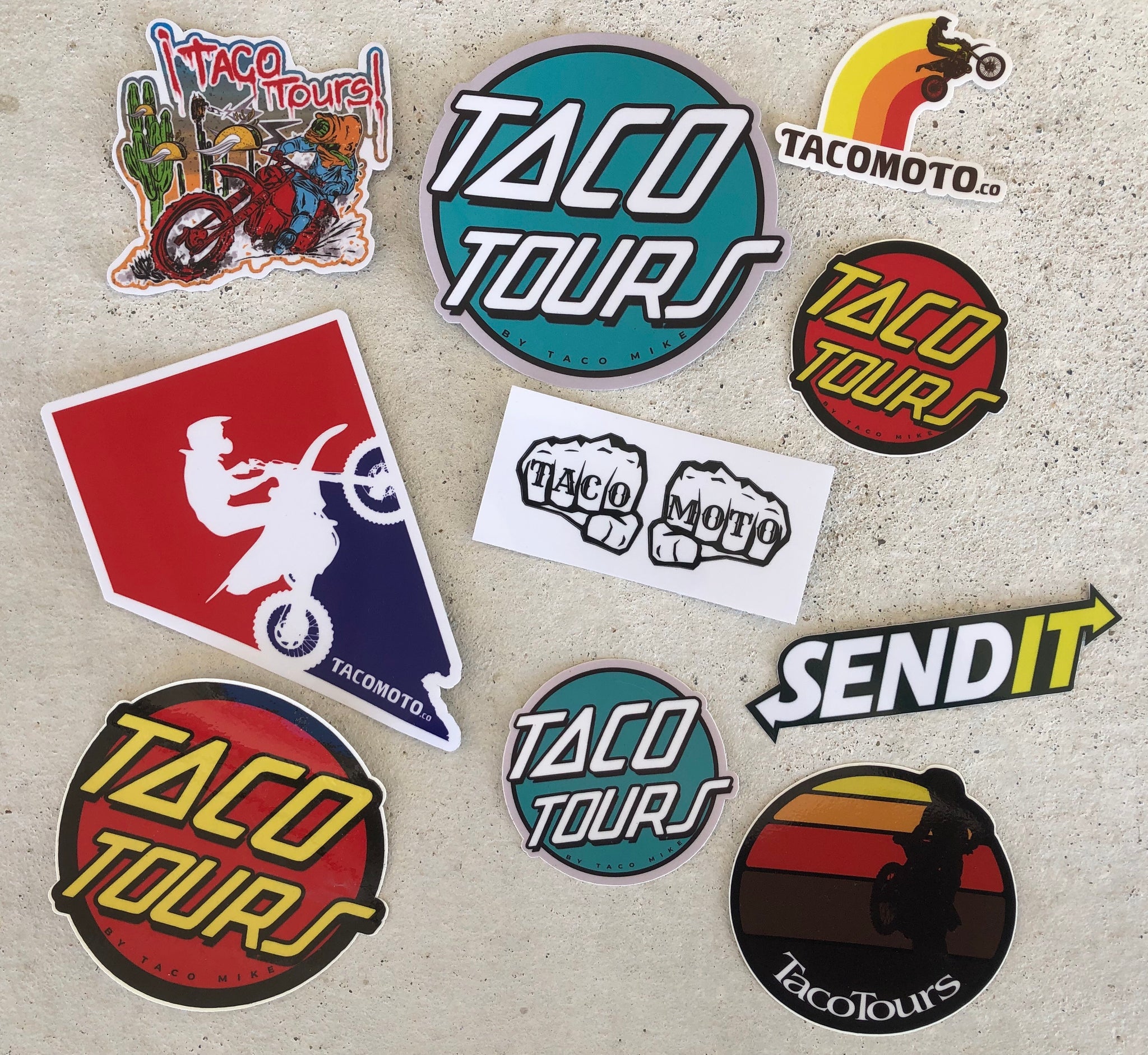 Tacino Lot De 2 Stickers Moto - Autocollant Moto - Les Moto Kit Autocollant  Conviennent Aux Motos, Casques, Scooters, Scooters Et Vélos, Etc