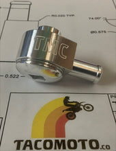 Load image into Gallery viewer, 90˚ FUEL PUMP FITTING FOR THICK / THIN WALL TANKS by TACO MOTO CO.